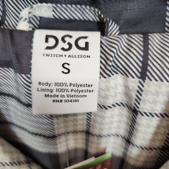 NWT DSG X‎ TWITCH + ALLISON Men's Coaches Jacket in Houndstooth Size Small - Picture 7 of 9